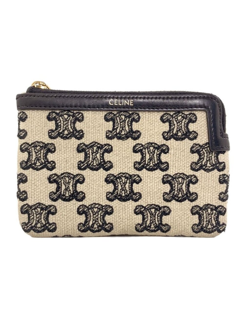 Celine Triomphe Coin Purse Canvas